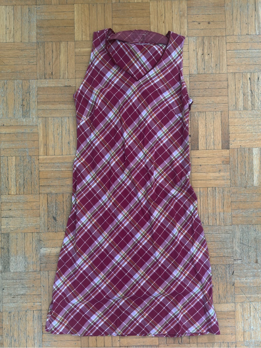 Pink plaid dress